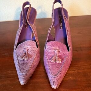 Ralph Lauren lavender Slingback Women's Shoes